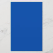 Cobalt Blue Solid Color Briefpapier (Rückseite)