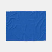 Cobalt Blue Solid Color | Classic | elegant Fleecedecke (Vorderseite (Horizontal))