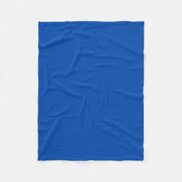 Cobalt Blue Solid Color | Classic | elegant Fleecedecke