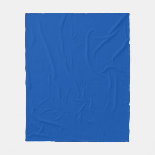 Cobalt Blue Solid Color | Classic | elegant Fleecedecke (Vorderseite)