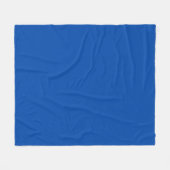 Cobalt Blue Solid Color | Classic | elegant Fleecedecke (Vorderseite (Horizontal))