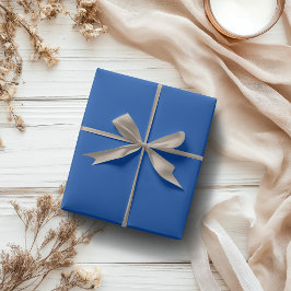 Cobalt Blue Solid Color | Classic | elegant Geschenkpapier