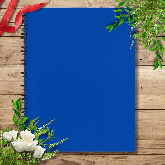 Cobalt Blue Solid Color | Classic | elegant Notizblock