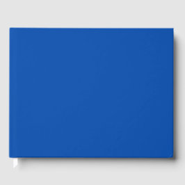 Cobalt Blue Solid Color Gästebuch