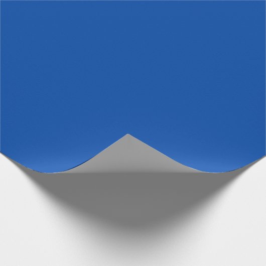 Cobalt Blue Solid Color Geschenkpapier (Ecke)