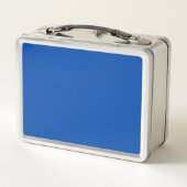 Cobalt Blue Solid Color Metall Brotdose (Rückseite)