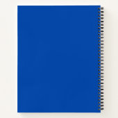 Cobalt Blue Solid Color Notizblock (Rückseite)