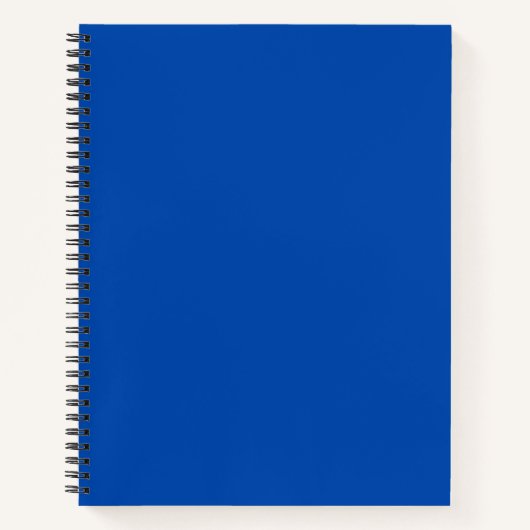 Cobalt Blue Solid Color Notizblock (Vorderseite)