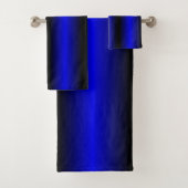 Cobalt Blue Stripe Badhandtuch Set (Insitu)