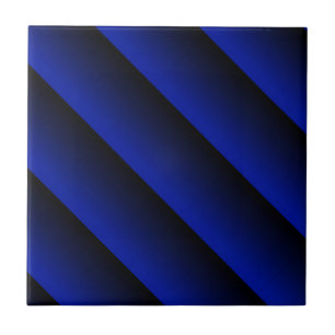 Cobalt Blue Stripe Fliese