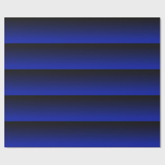 Cobalt Blue Stripe Geschenkpapier (Flach)