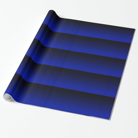Cobalt Blue Stripe Geschenkpapier (Ungerollt)