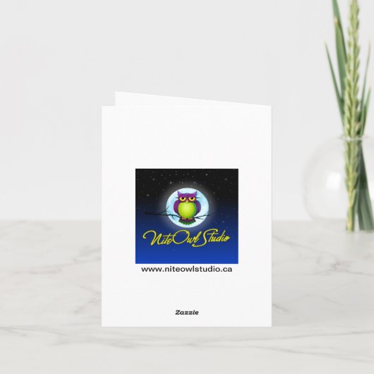 Cobalt Blue und Black Damask Danke Note Card (Rückseite)
