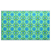 Cobalt Blue und Lime Green Gefärbte Krawatte Muste Stoff (Yard (91,4 cm))