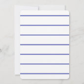 Cobalt Blue und Orangenzitrus Brautparty Einladung (Rückseite)