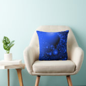 Cobalt Blue Universe Fraktal Art Kissen (Stuhl )