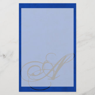 Cobalt Blue Velvet Personalisiert Zuhause Casino Briefpapier