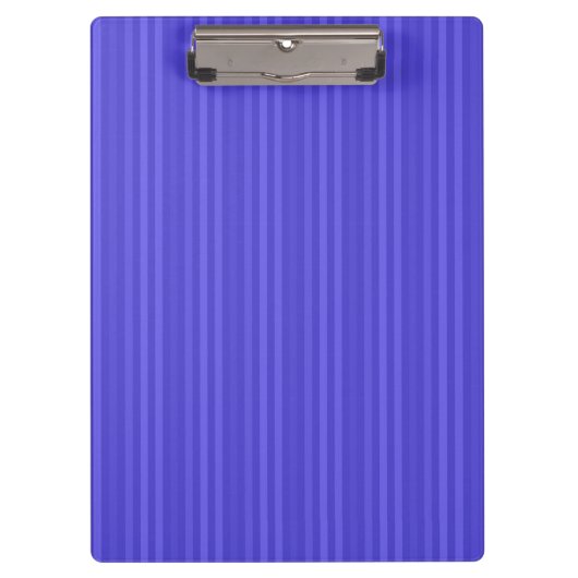 Cobalt Blue Vertikale Streifen Klemmbrett (Vorderseite)