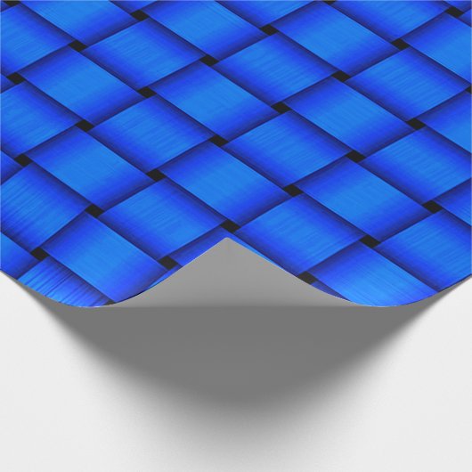 Cobalt Blue Wrapping Papier Geschenkpapier (Ecke)
