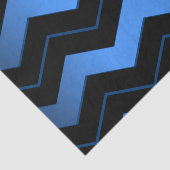 Cobalt Blue Zickzack Seidenpapier (Ausschnitt)