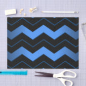 Cobalt Blue Zickzack Seidenpapier (Handwerk)