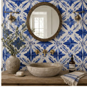 Cobalt Breeze Hand-Painted Blue Mediterranean Fliese