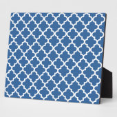 Cobalt Bright Blue Marokkanischer Tile Trellis Fotoplatte (Seite)