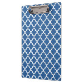 Cobalt Bright Blue Marokkanischer Tile Trellis Klemmbrett (Links)