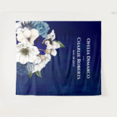 Cobalt Dusty Blau Foto Wand Hintergrund Wandteppich (Vorderseite (Horizontal))