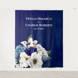 Cobalt Dusty Blau Foto Wand Hintergrund Wandteppich