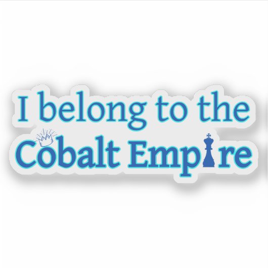 Cobalt Empire Sticker (Vorderseite)