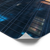 Cobalt Falke Tauchgang Poster (Ecke)