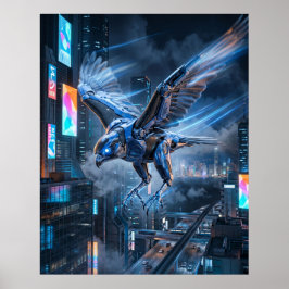 Cobalt Falke Tauchgang Poster