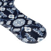 Cobalt Garden Tile - Blau und Weiß Schneidebrett (Ecke)