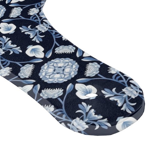 Cobalt Garden Tile - Blau und Weiß Schneidebrett (Ecke)