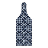 Cobalt Garden Tile - Blau und Weiß Schneidebrett (Vorderseite)