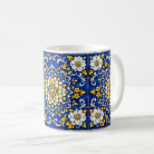 Cobalt-Garten-Glanzfliese  Kaffeetasse (VorderseiteRechts)