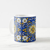 Cobalt-Garten-Glanzfliese  Kaffeetasse (Vorderseite Links)