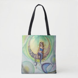 Cobalt Moon Mermaid Fantasy Art Traumtasche Tasche