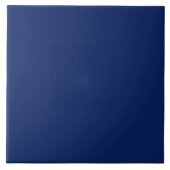 Cobalt Navy Blauer Vollfarbholz Tiermatte Fliese (Vorderseite)