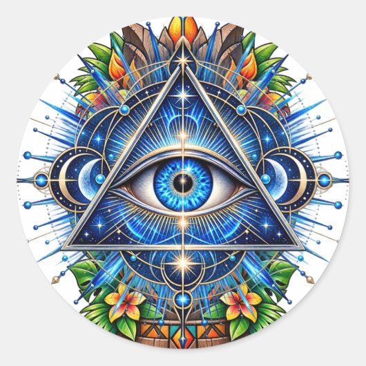 Cobalt Orbit Eye Aufkleber (Vorderseite)