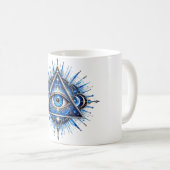 Cobalt Orbit Eye Kaffeetasse (VorderseiteRechts)
