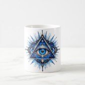 Cobalt Orbit Eye Kaffeetasse (Mittel)