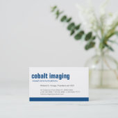 Cobalt Visitenkarte (Stehend Vorderseite)