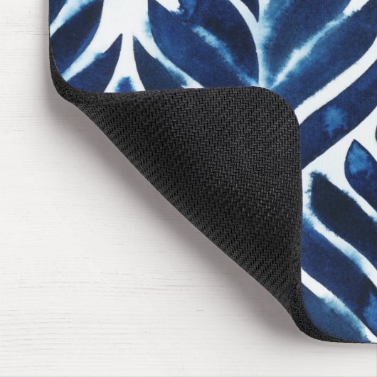 Cobalt Watercolor Tiles IV Mousepad (Ecke)