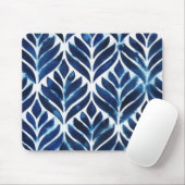 Cobalt Watercolor Tiles IV Mousepad (Mit Mouse)