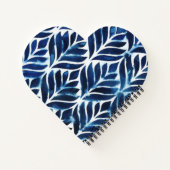 Cobalt Watercolor Tiles IV Notizblock (Rückseite)