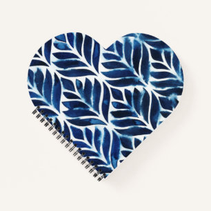 Cobalt Watercolor Tiles IV Notizblock