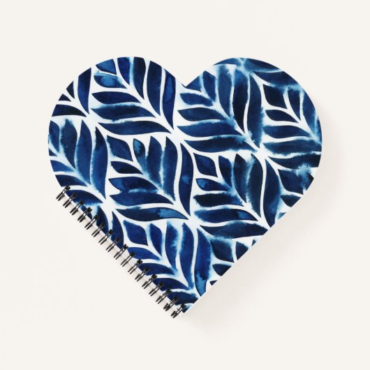 Cobalt Watercolor Tiles IV Notizblock (Vorderseite)