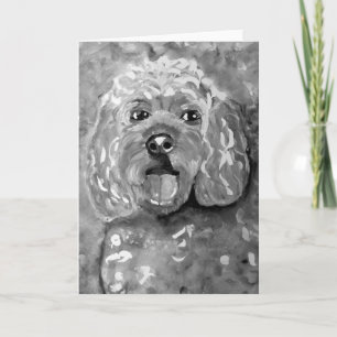 CobaltMoonDesign Cavapoo Greeting Card Karte